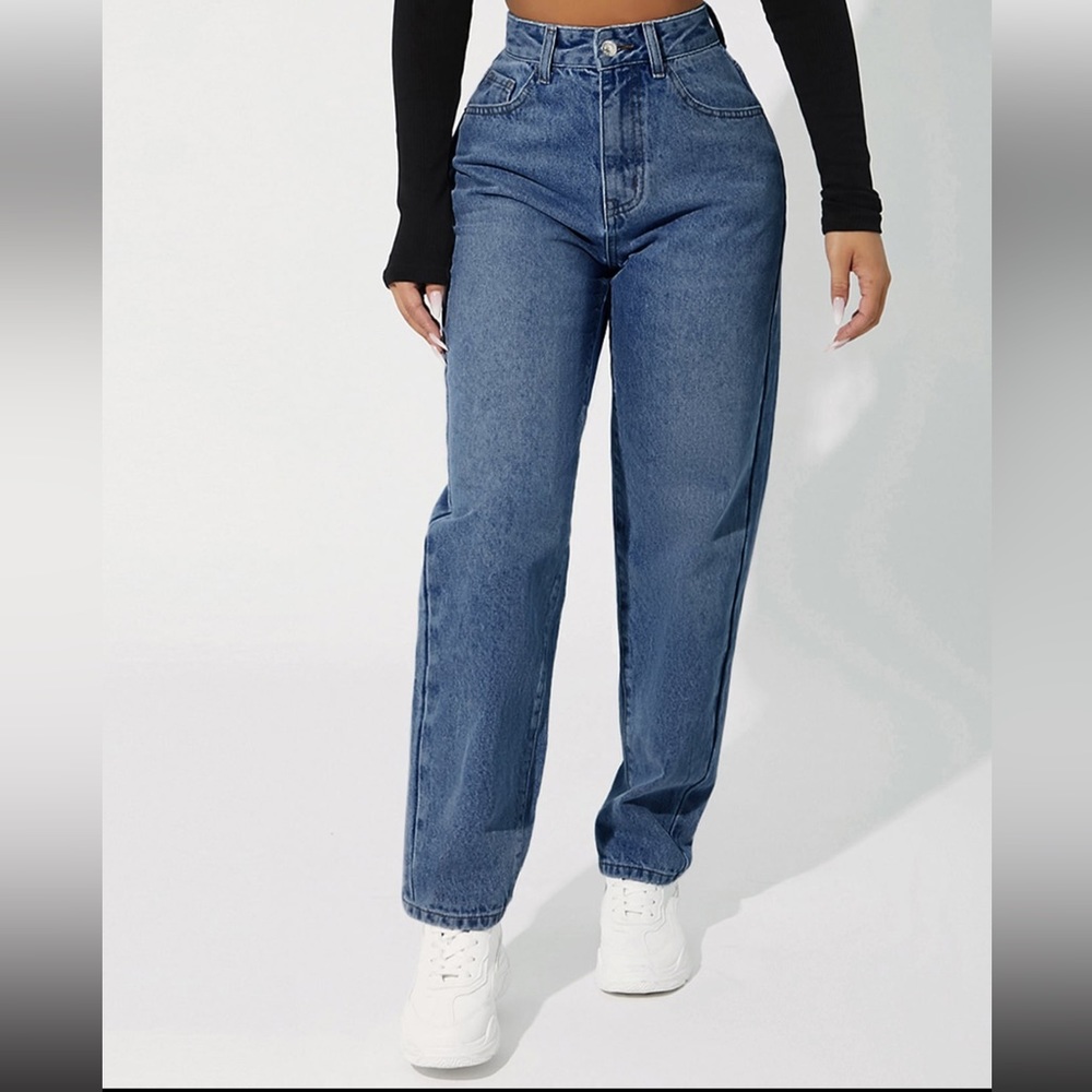 SHEIN PETITE High waisted mom jeans